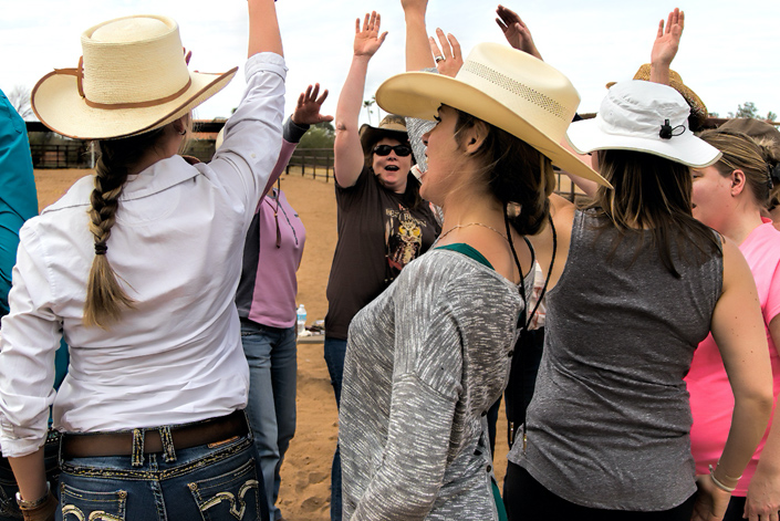 Empowered women following their dreams at Unbridled Retreats