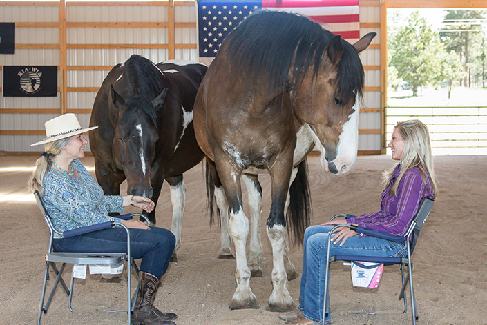My mission- to help others experience the support and acceptance found in connecting with horses_Unbrildled Retreats